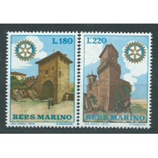 San Marino - Correo 1970 Yvert 764/5 ** Mnh Club Rotary