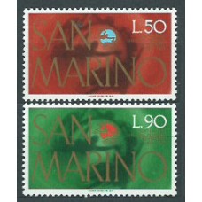 San Marino - Correo 1974 Yvert 881/2 ** Mnh UPU