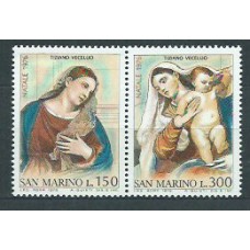 San Marino - Correo 1976 Yvert 928/9 ** Mnh Navidad