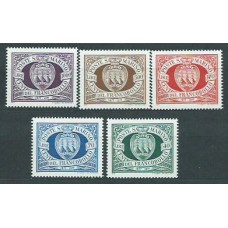 San Marino - Correo 1977 Yvert 941/5 ** Mnh 1º sello de San Marino