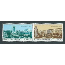 San Marino - Correo 1977 Yvert 947/8 ** Mnh Ciudades