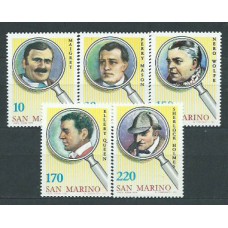 San Marino - Correo 1979 Yvert 975/9 ** Mnh Personajes literarios