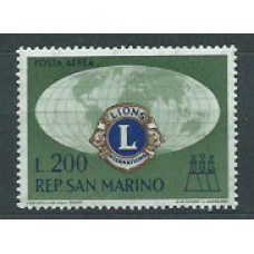 San Marino - Aereo Yvert 125 ** Mnh Club Lions