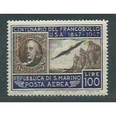 San Marino - Aereo Yvert 66 ** Mnh Benjamin Franklin
