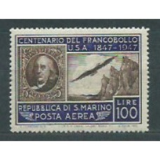San Marino - Aereo Yvert 66 ** Mnh Benjamin Franklin