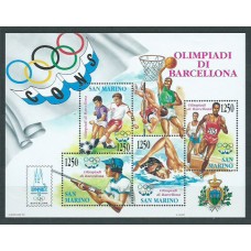 San Marino - Correo 1992 Yvert 1303/6 ** Mnh Olimpiadas de Barcelona