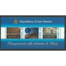 San Marino - Hojas Yvert 19 ** Mnh Televisión