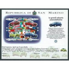 San Marino - Hojas Yvert 24 ** Mnh Automóviles