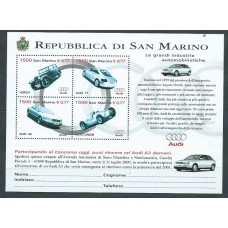 San Marino - Correo 1999 Yvert 1656/9 ** Mnh Automóviles Audi