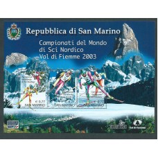 San Marino - Hojas Yvert 34 ** Mnh Deportes esqui
