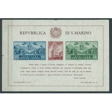 San Marino - Hojas Yvert 4 sin dentar ** Mnh