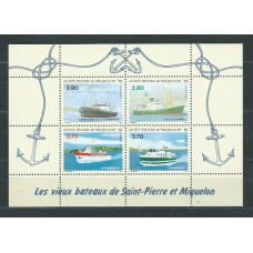 San Pierre y Miquelon - Hojas Yvert 4 ** Mnh Barcos