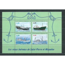 San Pierre y Miquelon - Hojas Yvert 5 ** Mnh Barcos