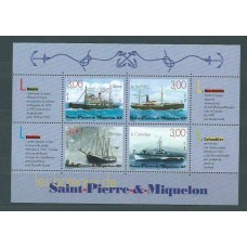 San Pierre y Miquelon - Hojas Yvert 7 ** Mnh Barcos