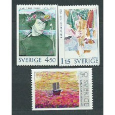 Suecia - Correo 1978 Yvert 1016/8 ** Mnh Pinturas