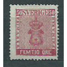 Suecia - Correo 1858-60 Yvert 11 (*) Mng Escudos