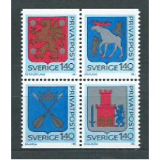 Suecia - Correo 1981 Yvert 1127/30 ** Mnh Escudos