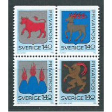 Suecia - Correo 1982 Yvert 1171/4 ** Mnh Escudos