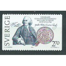 Suecia - Correo 1983 Yvert 1214 ** Mnh Benjamin Franklin