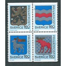 Suecia - Correo 1983 Yvert 1215/8 ** Mnh Escudos
