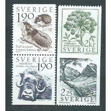 Suecia - Correo 1984 Yvert 1256/9  ** Mnh Fauna y flora