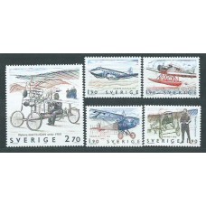 Suecia - Correo 1984 Yvert 1282/6 ** Mnh Aviación