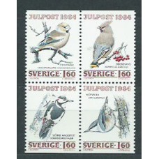 Suecia - Correo 1984 Yvert 1289/92 ** Mnh Fauna aves