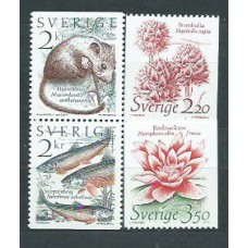 Suecia - Correo 1985 Yvert 1304/7 ** Mnh Fauna y flora