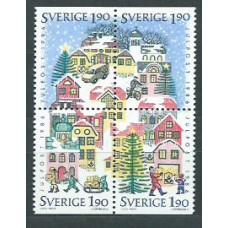 Suecia - Correo 1986 Yvert 1391/4 ** Mnh Navidad