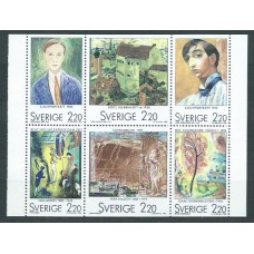 Suecia - Correo 1988 Yvert 1481/6 ** Mnh Pinturas