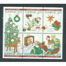 Suecia - Correo 1989 Yvert 1554/9 ** Mnh Navidad