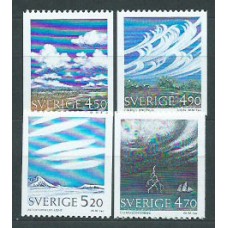 Suecia - Correo 1990 Yvert 1617/20 ** Mnh Meteorología