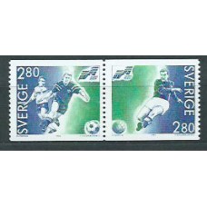 Suecia - Correo 1992 Yvert 1697/8 ** Mnh Deportes fútbol