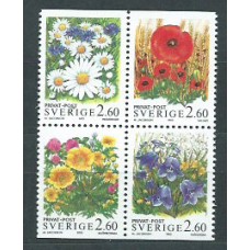 Suecia - Correo 1993 Yvert 1763/6 ** Mnh Flores