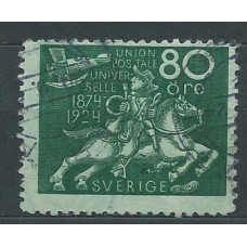 Suecia - Correo 1924 Yvert 189 usado UPU