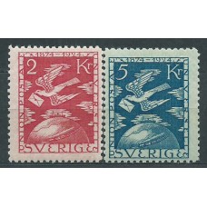 Suecia - Correo 1924 Yvert 191/2 ** Mnh UPU