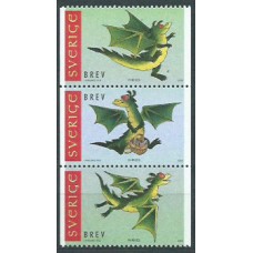 Suecia - Correo 2000 Yvert 2136/8 ** Mnh Año chino del dragón