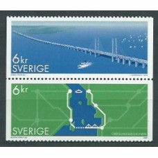 Suecia - Correo 2000 Yvert 2159/60 ** Mnh Puente