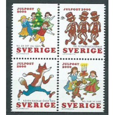 Suecia - Correo 2000 Yvert 2185/8 ** Mnh Navidad música