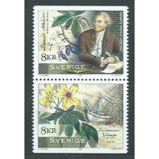 Suecia - Correo 2001 Yvert 2230/1 ** Mnh Daniel Solander botánico