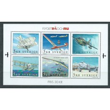 Suecia - Correo 2001 Yvert 2232/7 ** Mnh Aviones