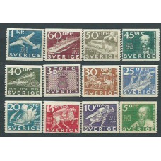 Suecia - Correo 1936 Yvert 235/46 * Mh