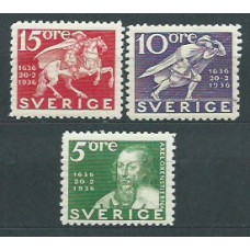Suecia - Correo 1936 Yvert 235/37a * Mh