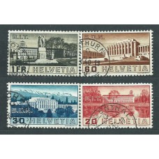 Suiza - Correo 1938 Yvert 307/10 usado Palacio Sociedad de Naciones