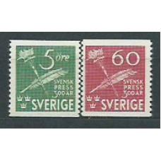 Suecia - Correo 1945 Yvert 313/4 * Mh