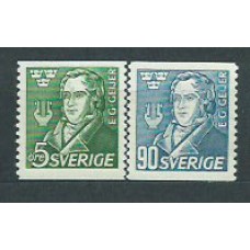 Suecia - Correo 1947 Yvert 328/9 ** Mnh Erik Gustaf historiador