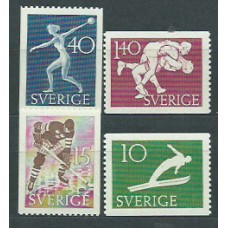 Suecia - Correo 1953 Yvert 372/5 * Mh Deportes