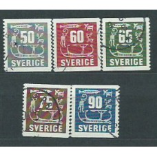 Suecia - Correo 1954 Yvert 389/93 usado