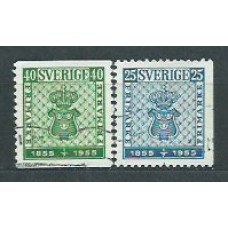 Suecia - Correo 1955 Yvert 395/6 usado