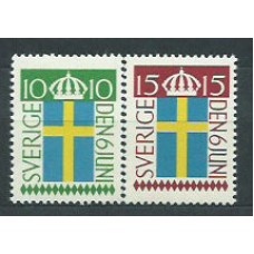 Suecia - Correo 1955 Yvert 397/8 ** Mnh Banderas